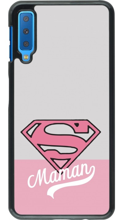 Samsung Galaxy A7 Case Hülle - Mom 2024 Super hero maman