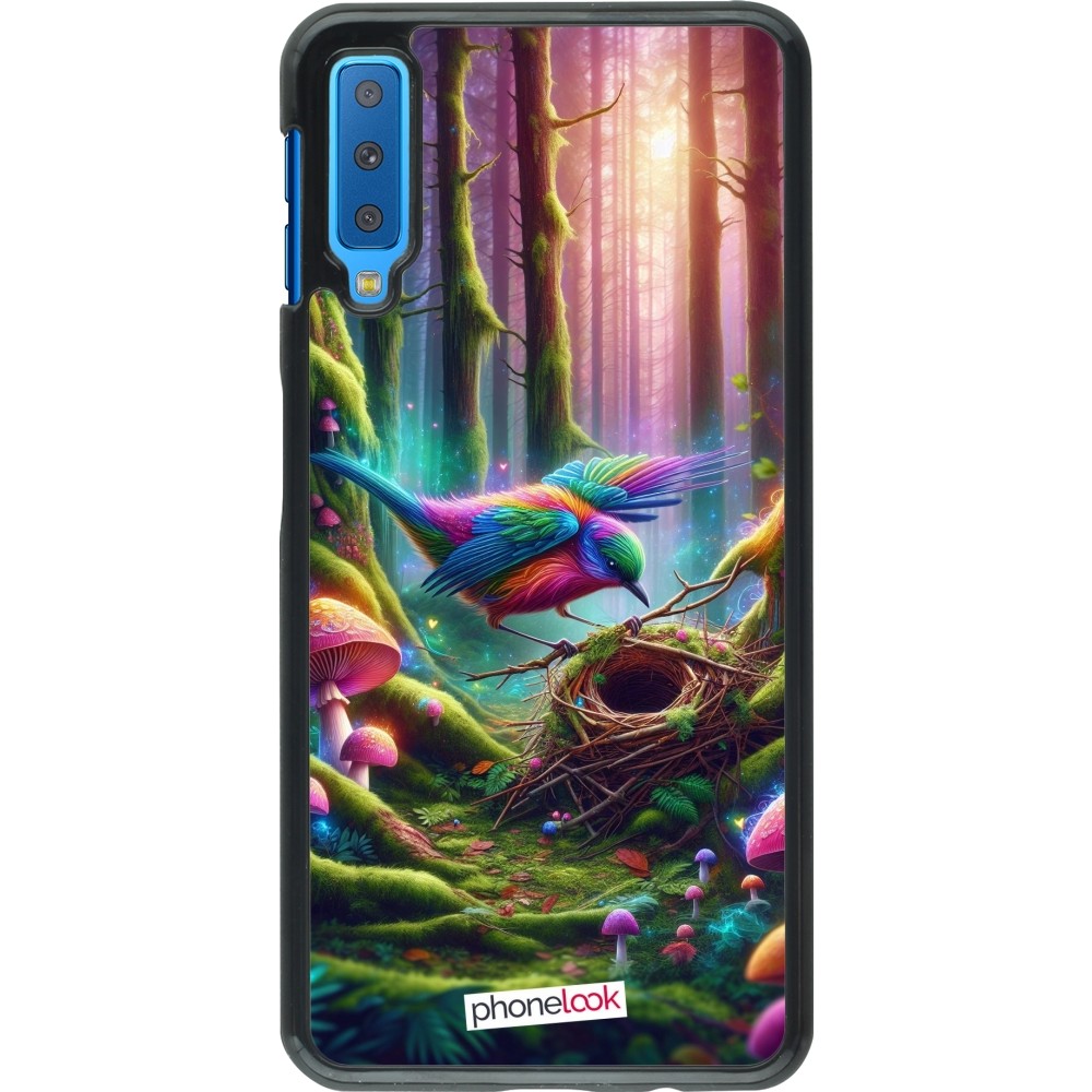 Samsung Galaxy A7 Case Hülle - Vogel Nest Wald