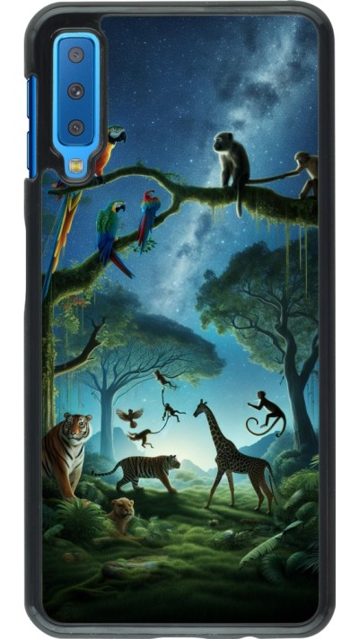 Samsung Galaxy A7 Case Hülle - Paradies der exotischen Tiere