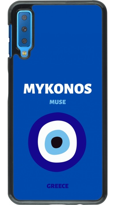 Samsung Galaxy A7 Case Hülle - Pop Summer Destination Mykonos