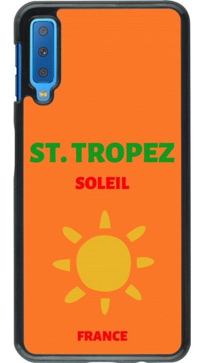 Samsung Galaxy A7 Case Hülle - Pop Summer Destination St-Tropez