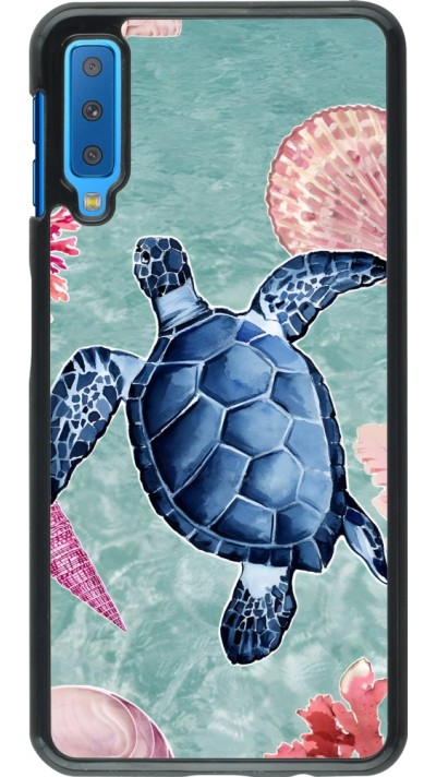 Samsung Galaxy A7 Case Hülle - Preppy Turtle