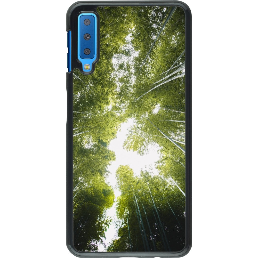 Samsung Galaxy A7 Case Hülle - Spring 23 forest blue sky