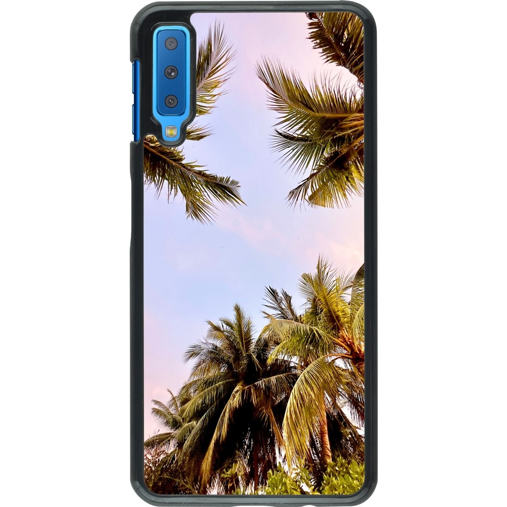 Samsung Galaxy A7 Case Hülle - Summer 2023 palm tree vibe