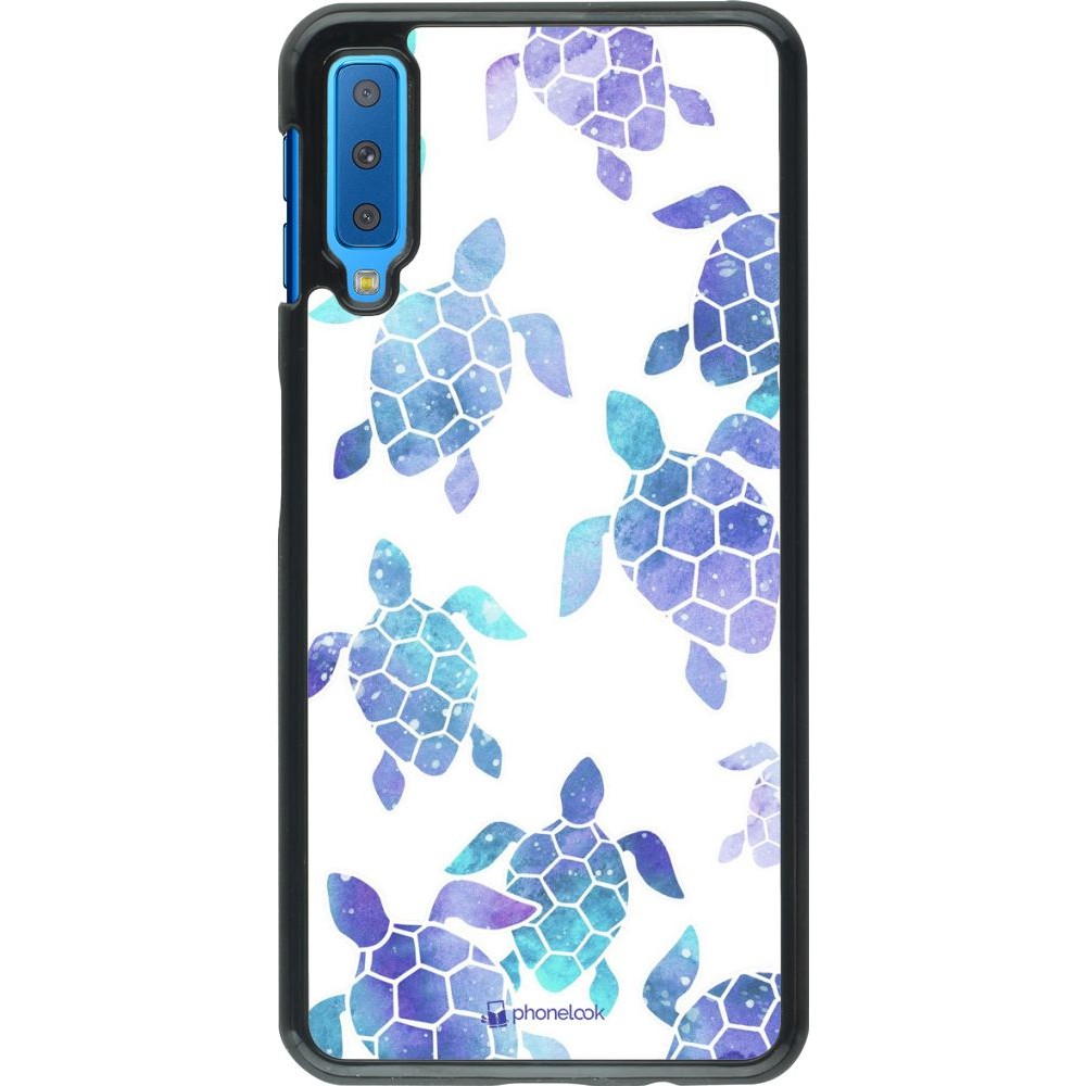 Hülle Samsung Galaxy A7 - Turtles pattern watercolor