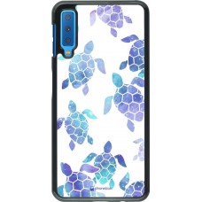 Hülle Samsung Galaxy A7 - Turtles pattern watercolor