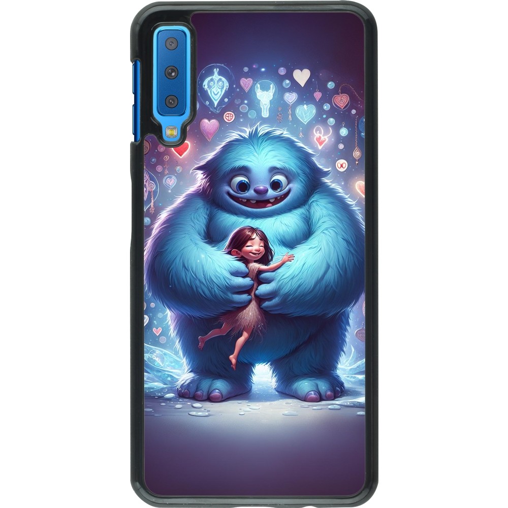 Samsung Galaxy A7 Case Hülle - Valentin 2024 Flauschige Liebe