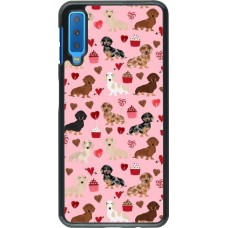 Samsung Galaxy A7 Case Hülle - Valentine 2024 puppy love