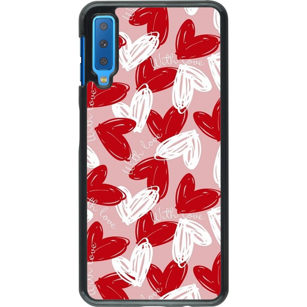 Samsung Galaxy A7 Case Hülle - Valentine 2024 with love heart