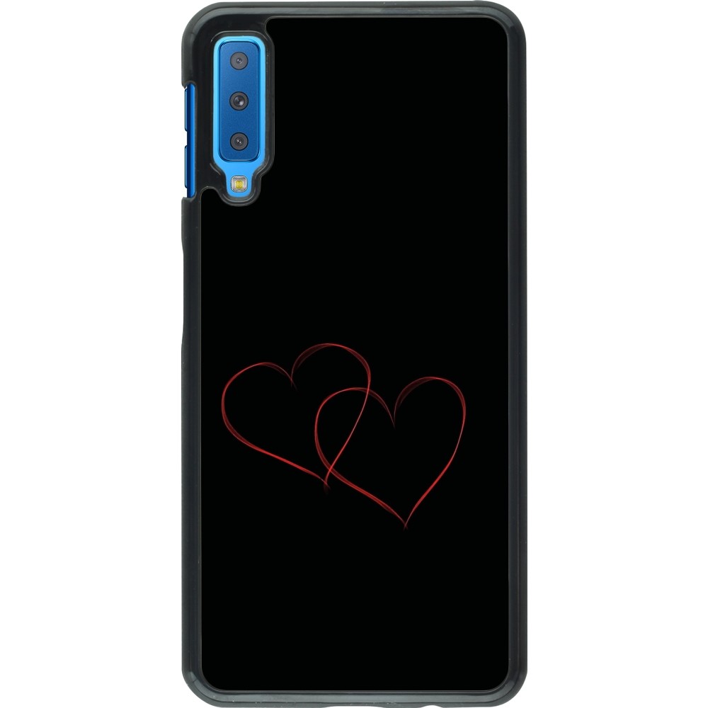 Samsung Galaxy A7 Case Hülle - Valentine 2023 attached heart