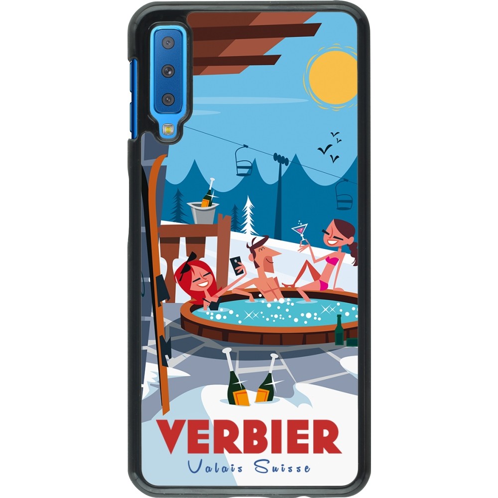 Samsung Galaxy A7 Case Hülle - Verbier Mountain Jacuzzi