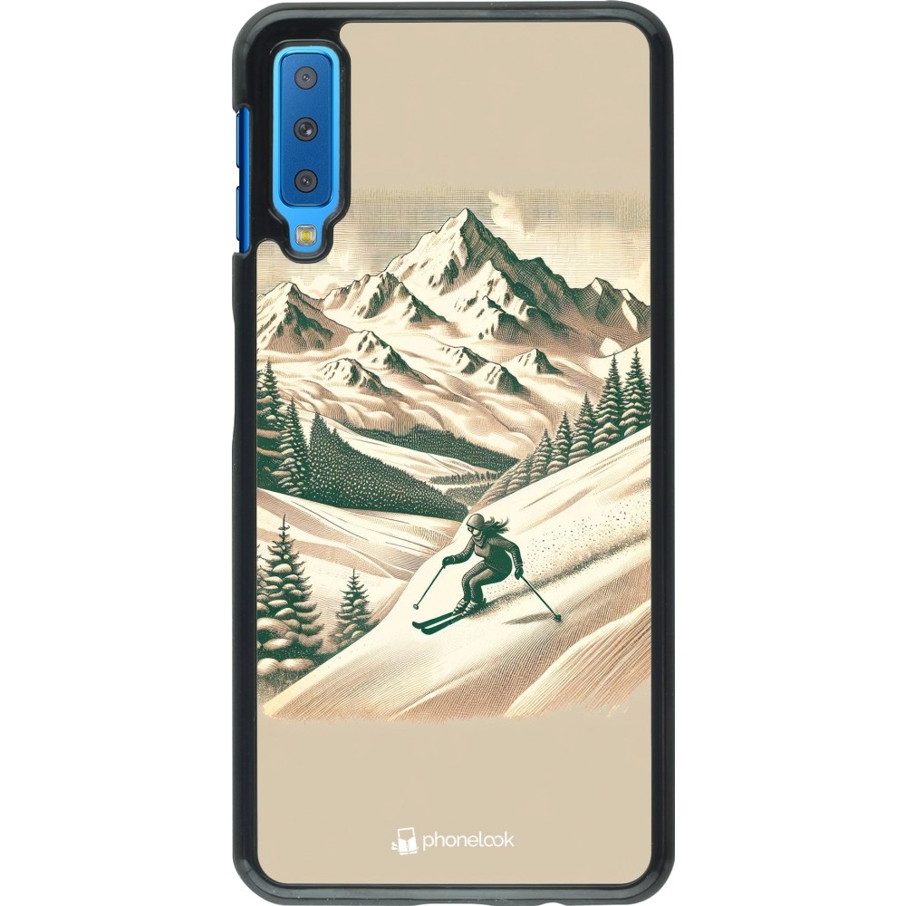 Samsung Galaxy A7 Case Hülle - Vintage Skiberg