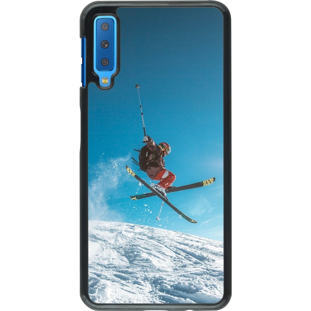 Samsung Galaxy A7 Case Hülle - Winter 22 Ski Jump