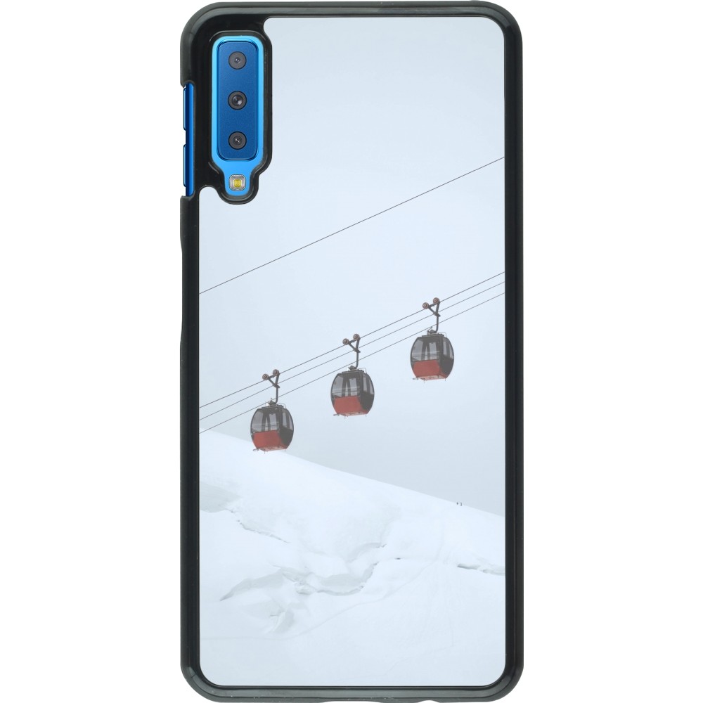 Samsung Galaxy A7 Case Hülle - Winter 22 ski lift