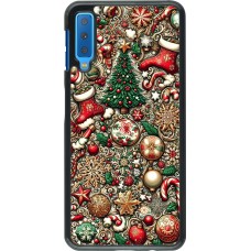 Samsung Galaxy A7 Case Hülle - Weihnachten 2023 Mikromuster