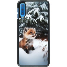 Samsung Galaxy A7 Case Hülle - Weihnachten 2023 Fuechslein Tanne