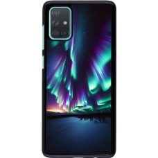 Samsung Galaxy A71 Case Hülle - Funkelndes Nordlicht