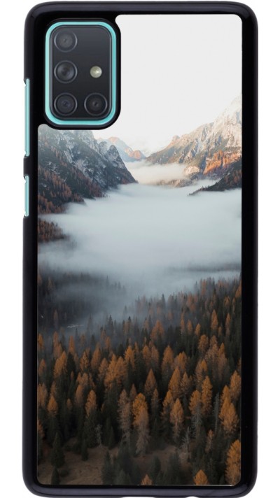 Samsung Galaxy A71 Case Hülle - Autumn 22 forest lanscape