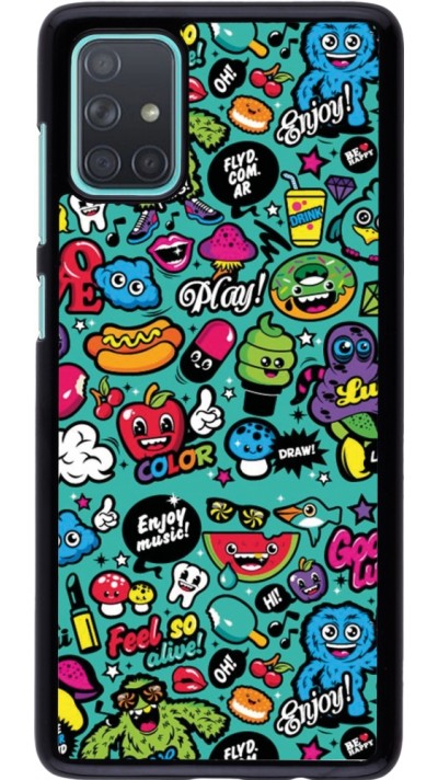 Samsung Galaxy A71 Case Hülle - Cartoons old school