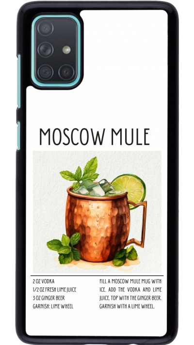 Samsung Galaxy A71 Case Hülle - Cocktail Rezept Moscow Mule