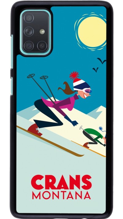 Samsung Galaxy A71 Case Hülle - Crans-Montana Ski Downhill