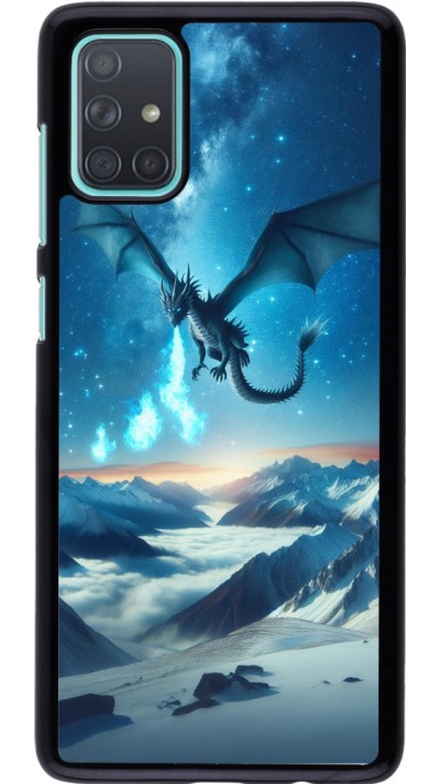 Samsung Galaxy A71 Case Hülle - Drache nächtliche Berg