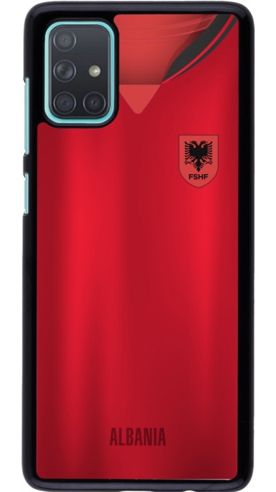 Samsung Galaxy A71 Case Hülle - Albanien personalisierbares Fussballtrikot