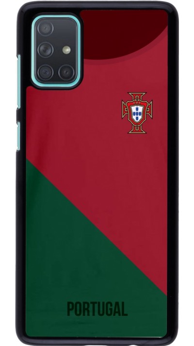 Samsung Galaxy A71 Case Hülle - Fussballtrikot Portugal2022