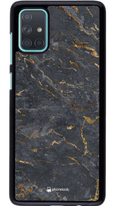 Hülle Samsung Galaxy A71 - Grey Gold Marble