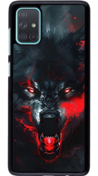 Samsung Galaxy A71 Case Hülle - Halloween 2024 mad werewolf