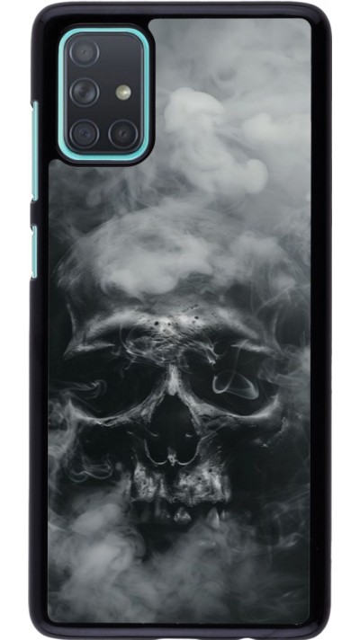 Samsung Galaxy A71 Case Hülle - Halloween 2024 smoky skull