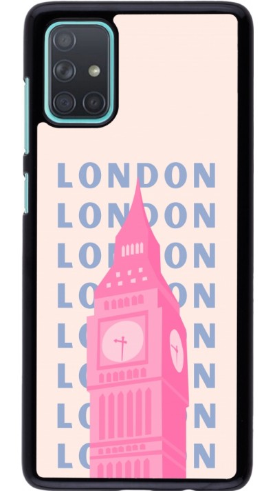 Samsung Galaxy A71 Case Hülle - London Pink Print