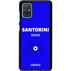 Samsung Galaxy A71 Case Hülle - Pop Summer Destination Santorini