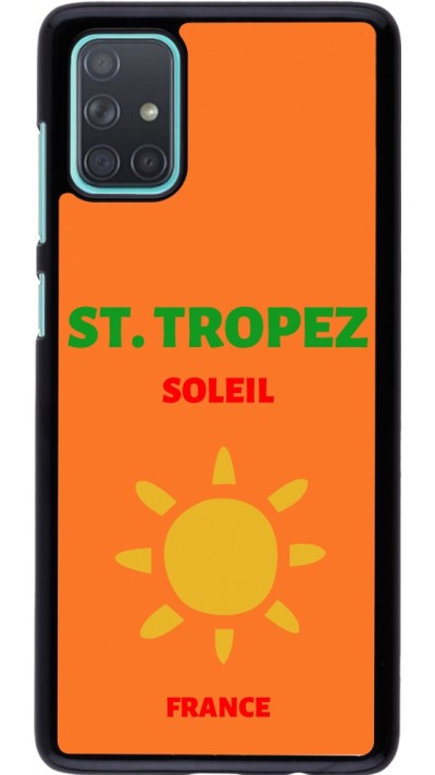 Samsung Galaxy A71 Case Hülle - Pop Summer Destination St-Tropez