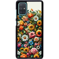 Samsung Galaxy A71 Case Hülle - Sommer Blumenmuster