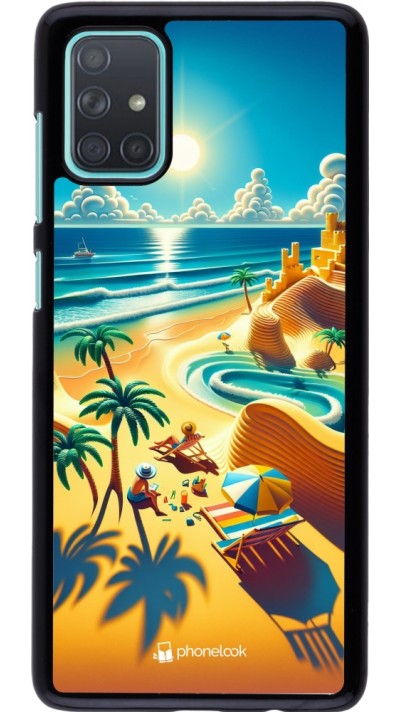 Samsung Galaxy A71 Case Hülle - Sonnenuntergang Brise