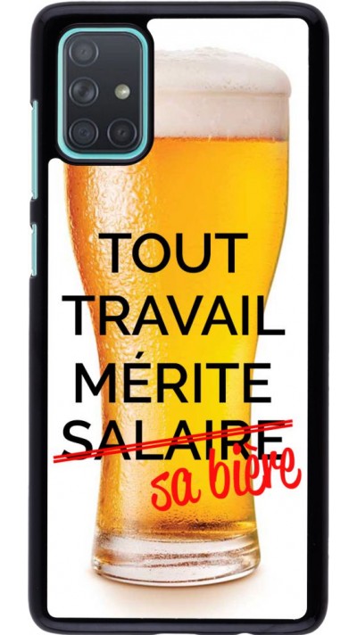 Coque Samsung Galaxy A71 - Tout travail mérite sa bière