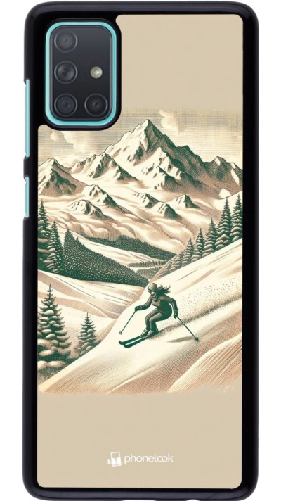 Samsung Galaxy A71 Case Hülle - Vintage Skiberg