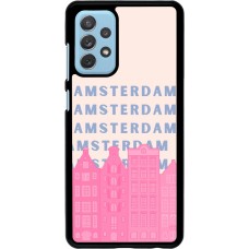 Samsung Galaxy A72 Case Hülle - Amsterdam Pink Print