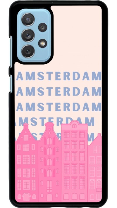 Samsung Galaxy A72 Case Hülle - Amsterdam Pink Print