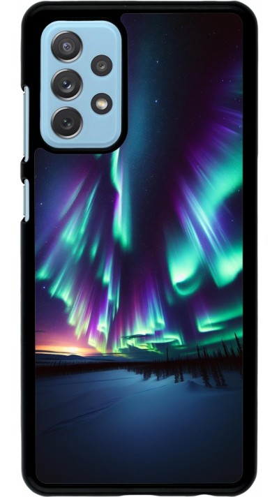 Samsung Galaxy A72 Case Hülle - Funkelndes Nordlicht