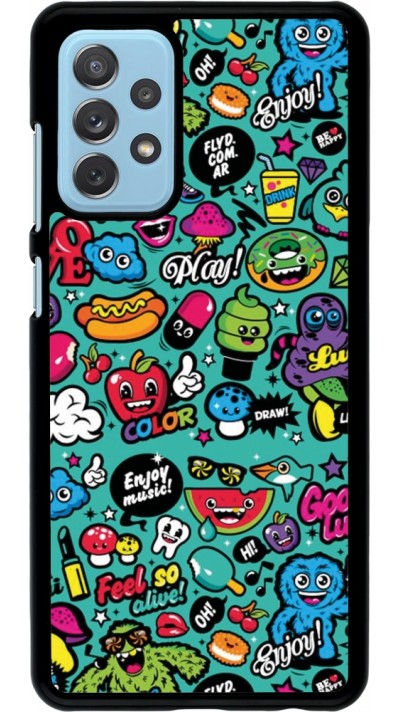 Samsung Galaxy A72 Case Hülle - Cartoons old school