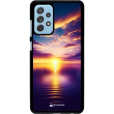 Samsung Galaxy A72 Case Hülle - Sonnenuntergang gelb violett