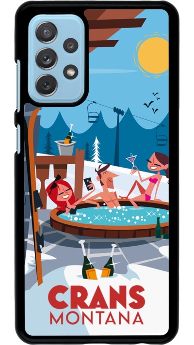 Samsung Galaxy A72 Case Hülle - Crans-Montana Mountain Jacuzzi