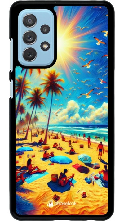 Samsung Galaxy A72 Case Hülle - Sommer Paradies Farbe