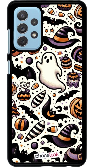 Samsung Galaxy A72 Case Hülle - Halloween 2024 Niedliches Muster