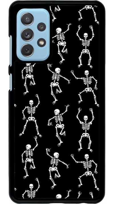 Samsung Galaxy A72 Case Hülle - Halloween 2024 dancing skeleton