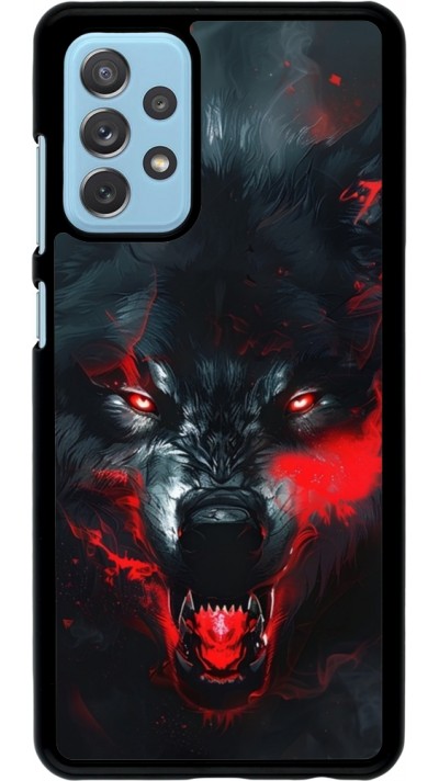 Samsung Galaxy A72 Case Hülle - Halloween 2024 mad werewolf