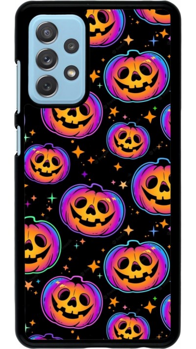 Samsung Galaxy A72 Case Hülle - Halloween 2024 rainbow pumpkins