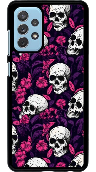 Samsung Galaxy A72 Case Hülle - Halloween 2024 romantic skulls